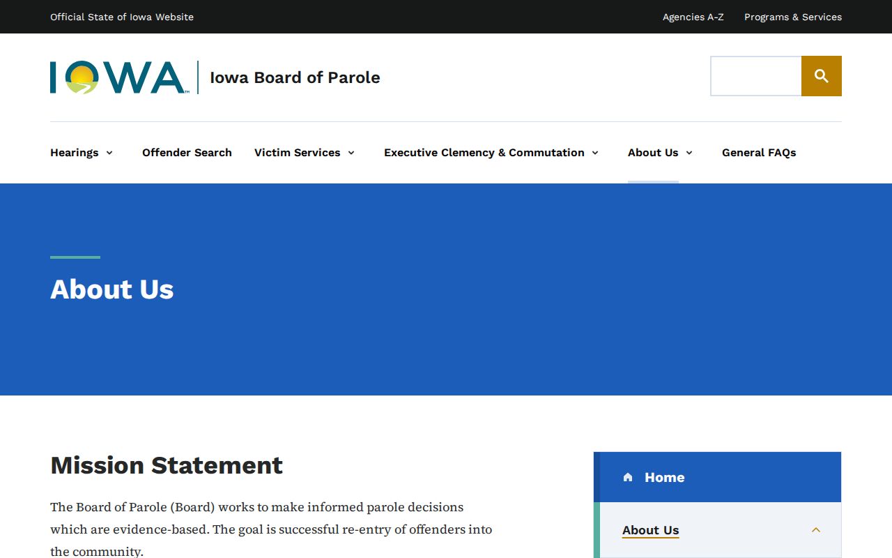 Iowa Board of Parole information related to Grundy County arrest history