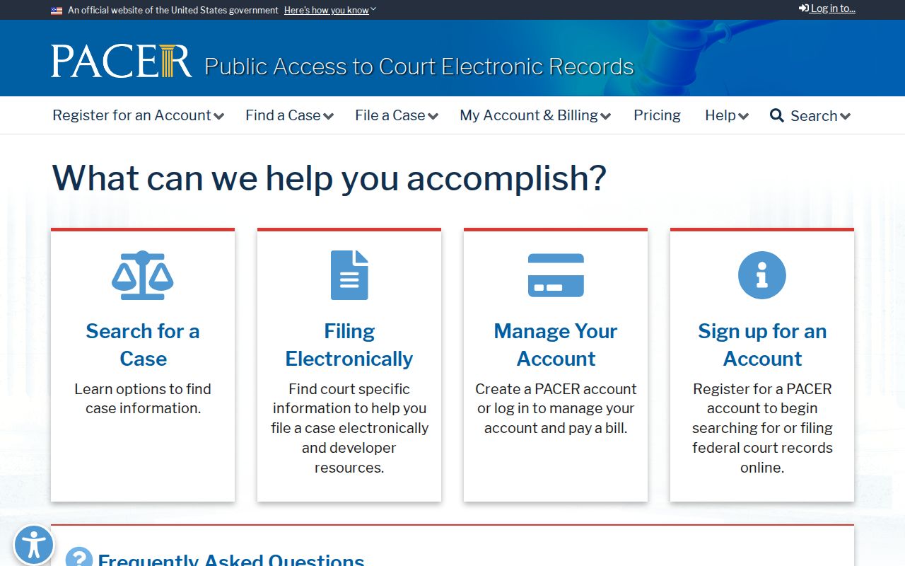 PACER search for federal criminal court cases from Grundy County