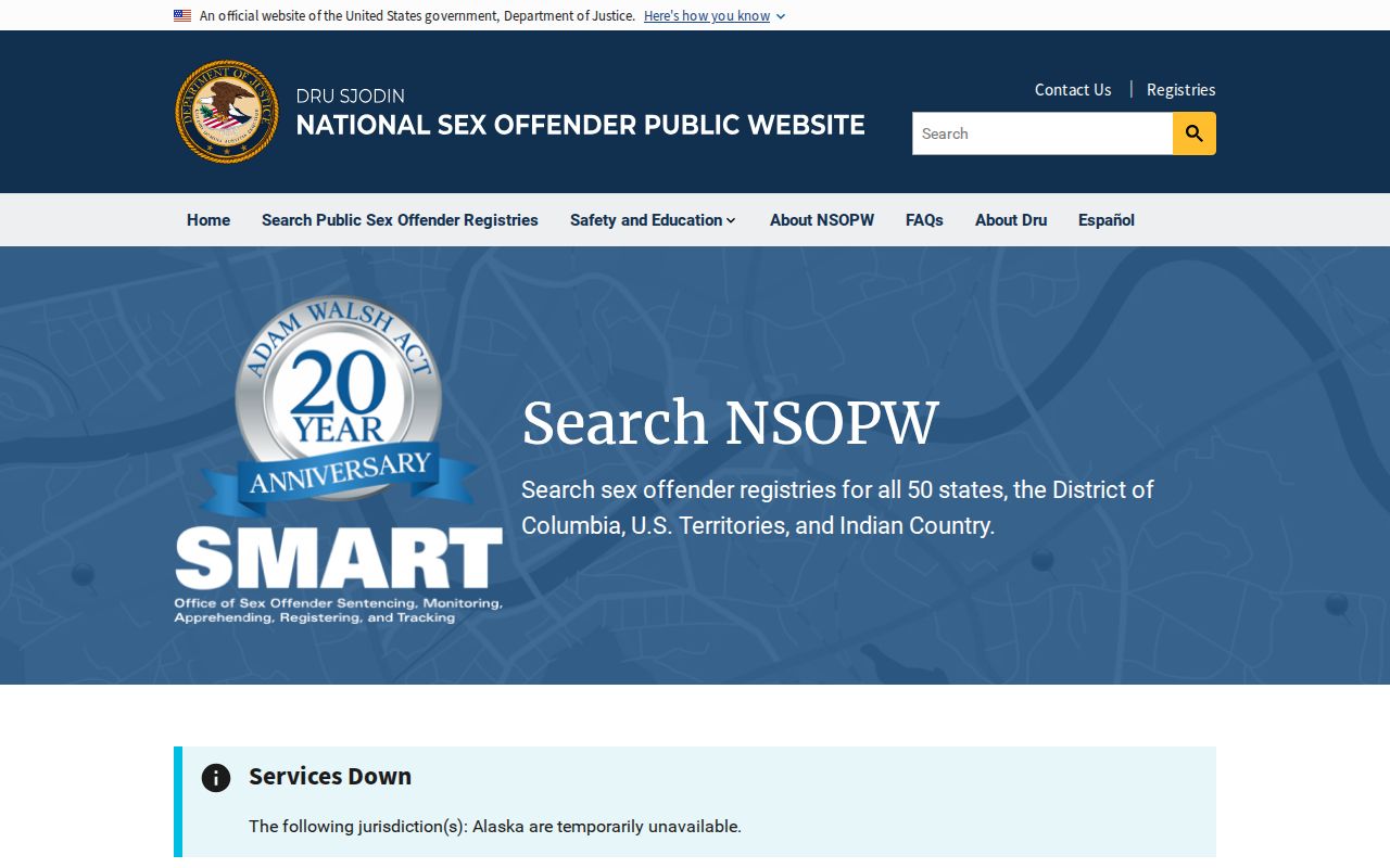 National registry search for a Grundy County sex offender check