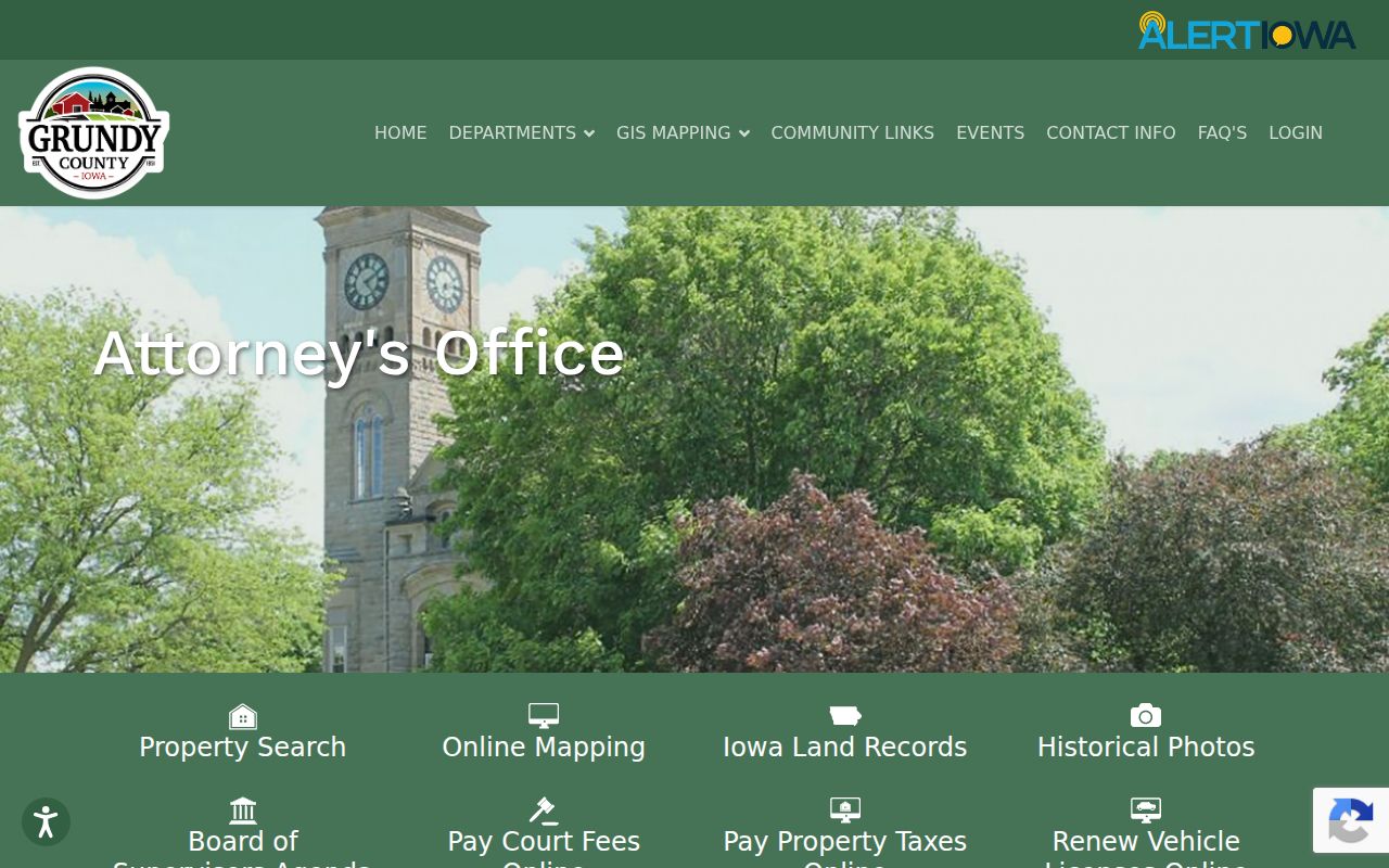 Grundy County criminal record information from the county attorney page