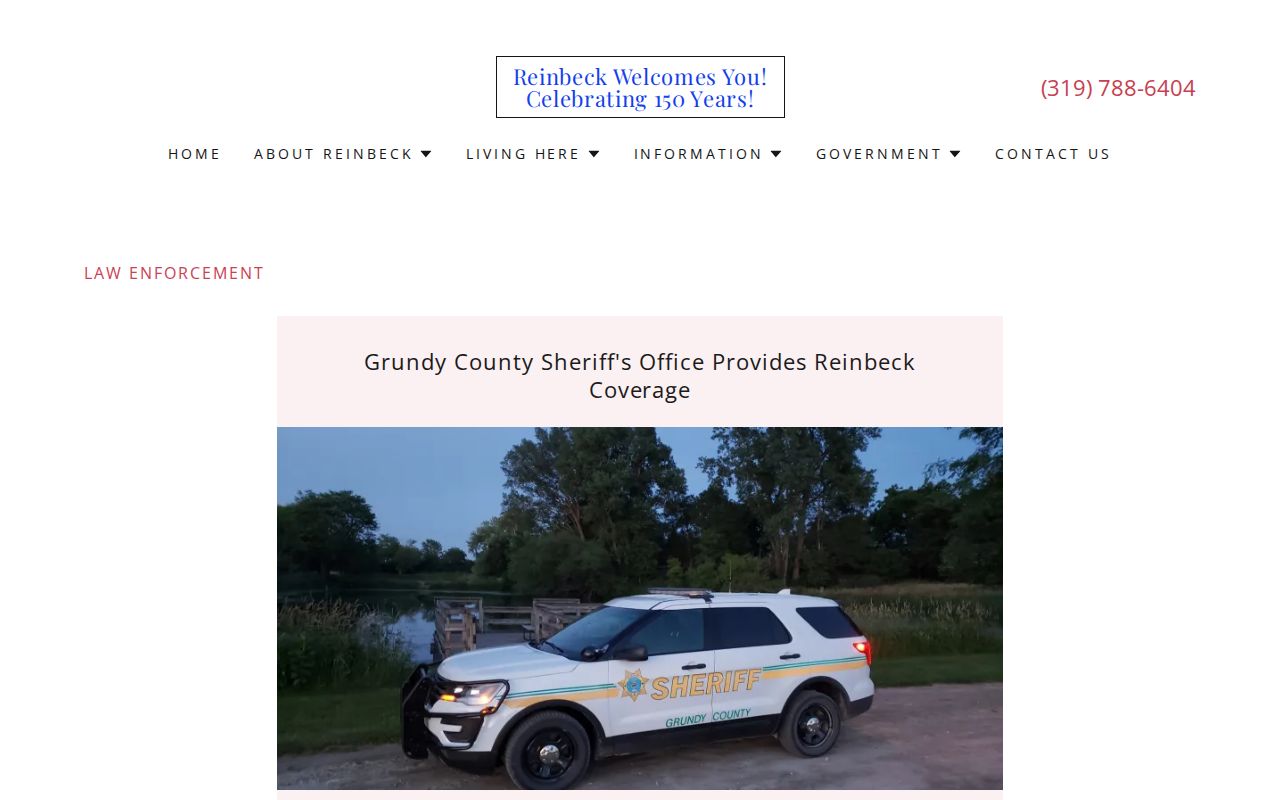 Reinbeck sheriff coverage for Grundy County criminal records